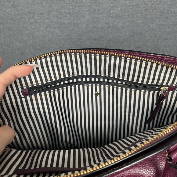 Kate Spade New York Brighton Park Small Felix Leather Wine MISSING CROSSBODY - Picture 8 of 11